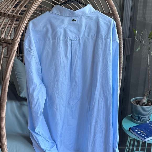Lacoste NWT Classic Men's Blue Button Down - Oversized Alligator Sz 3XL - Picture 2 of 7